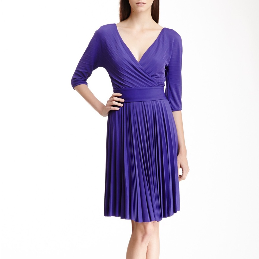BCBG Max Azria Pleated Jersey Knit Cruz Dress